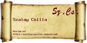 Szalay Csilla névjegykártya